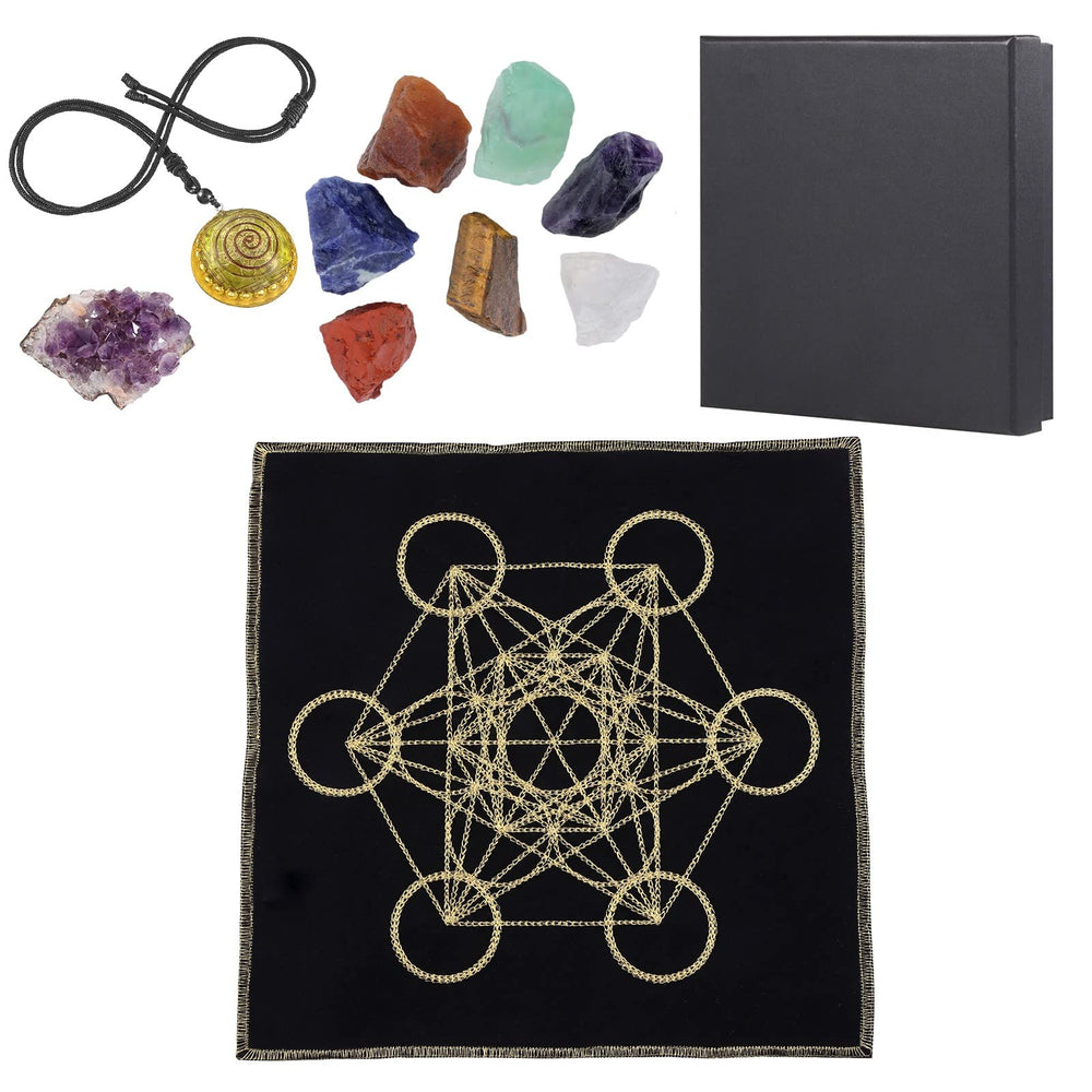 Amogeeli Metatron's Cube grid displayed for focused meditation and energy balance.