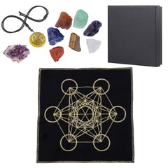 Amogeeli Metatron's Cube grid displayed for focused meditation and energy balance.