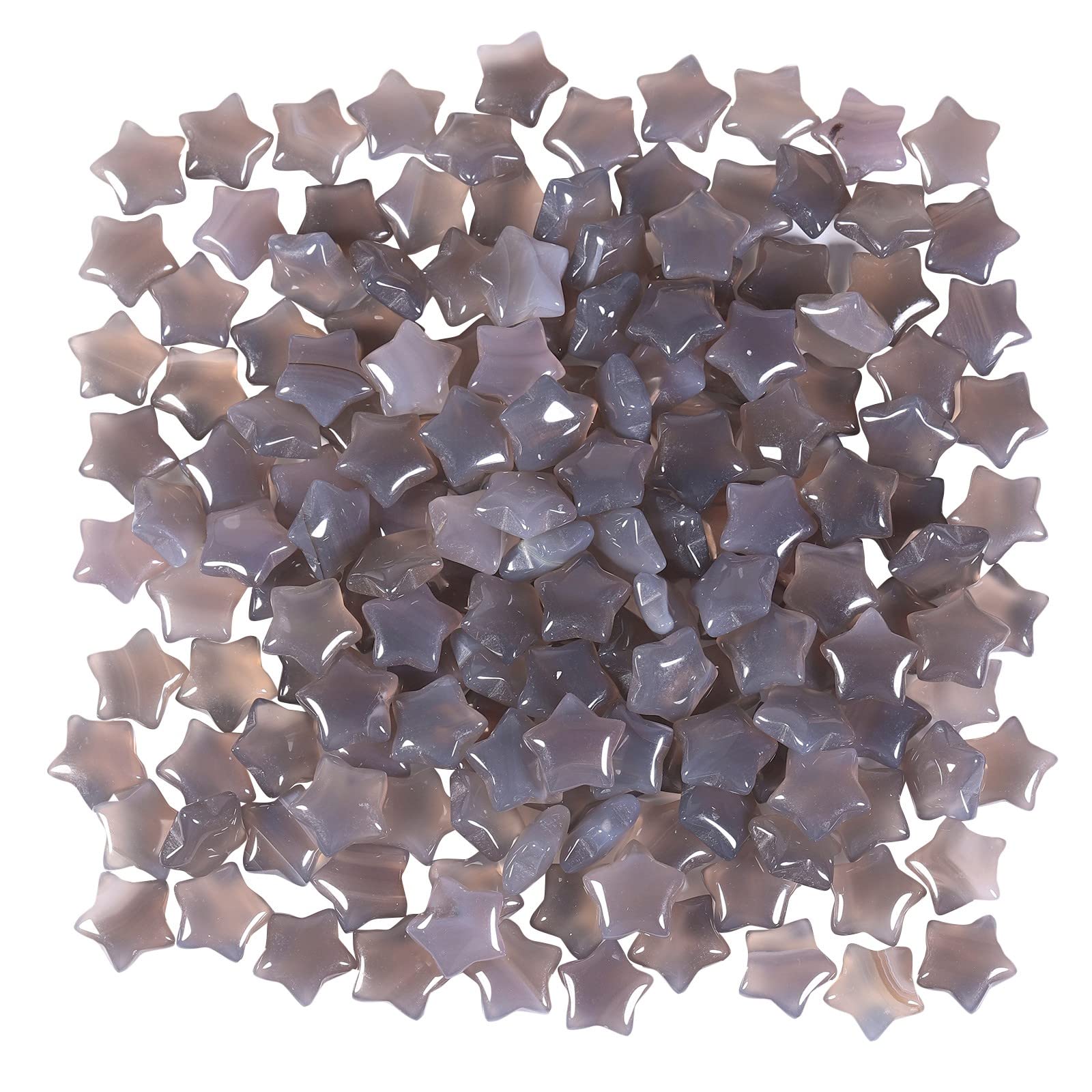 Amogeeli mini polished agate star pocketstone for calm on the go