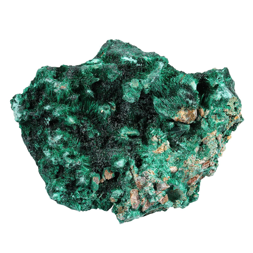 Amogeeli natural raw malachite cluster, vivid greens ideal for display and meditation