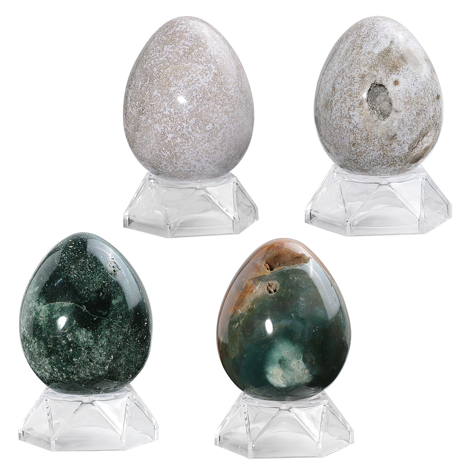 Amogeeli ocean jasper desk decor sphere adds vibrant color to spaces.