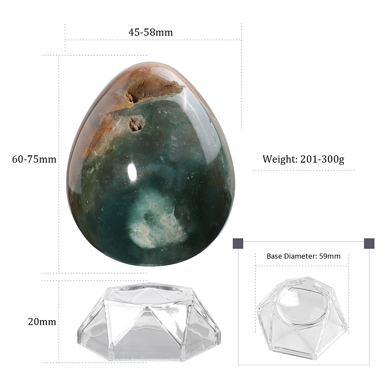 Amogeeli ocean jasper meditation scene sphere enhances focus and tranquil desk ambiance.