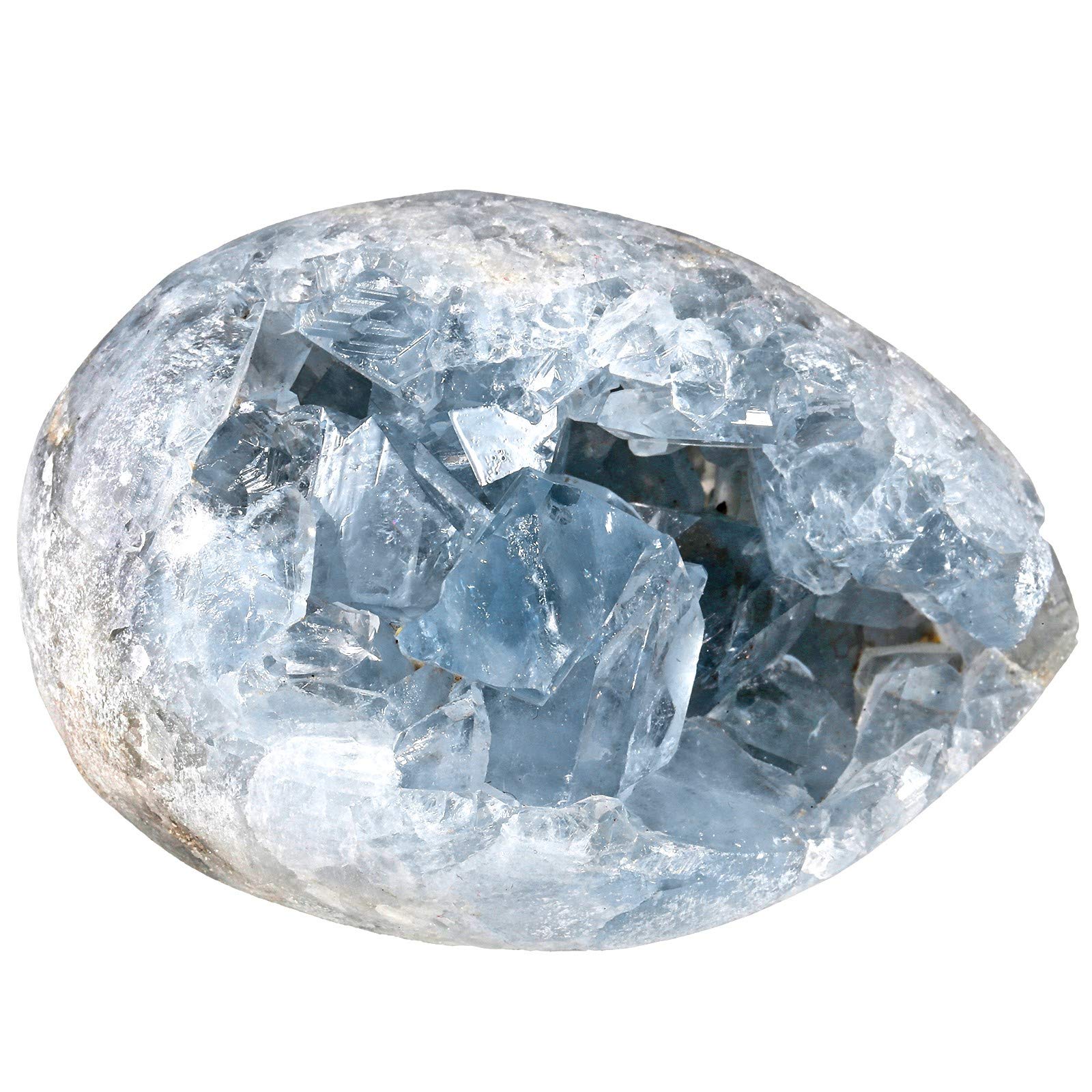 Amogeeli raw blue celestite cluster, natural decor centerpiece to spark serenity