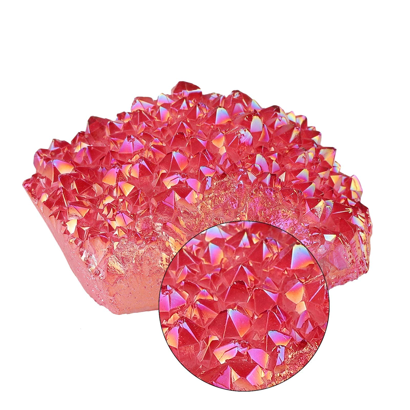 Amogeeli rock crystal cluster designed for desk décor and display.