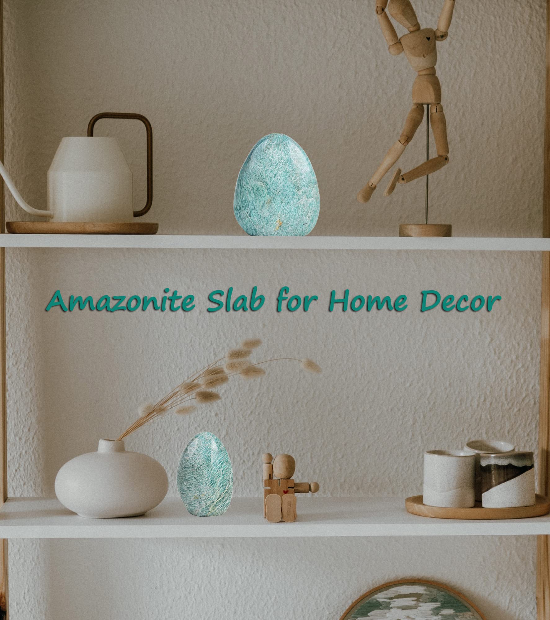 AMOYSTONE amazonite rock can enhance meditation, reiki grids, and focus.