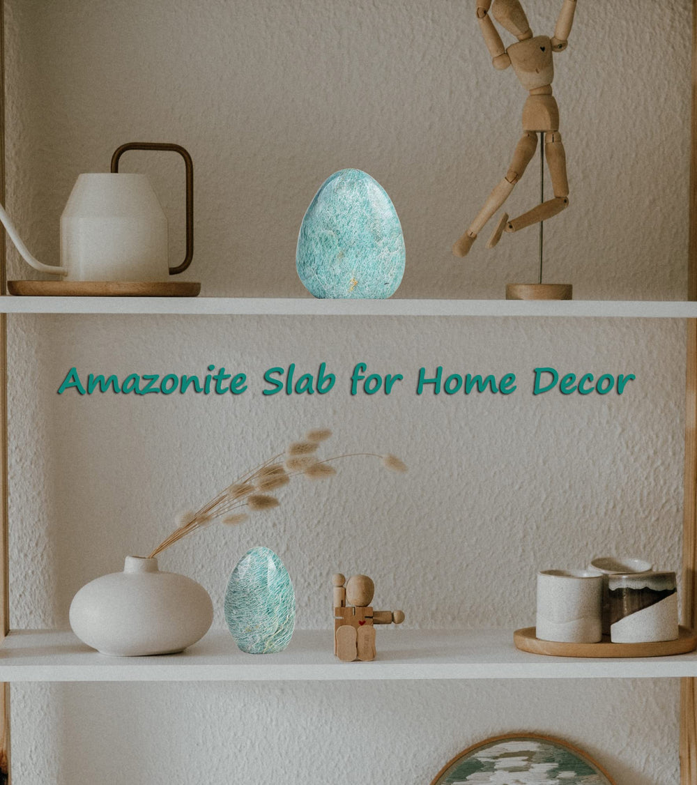 AMOYSTONE amazonite rock can enhance meditation, reiki grids, and focus.