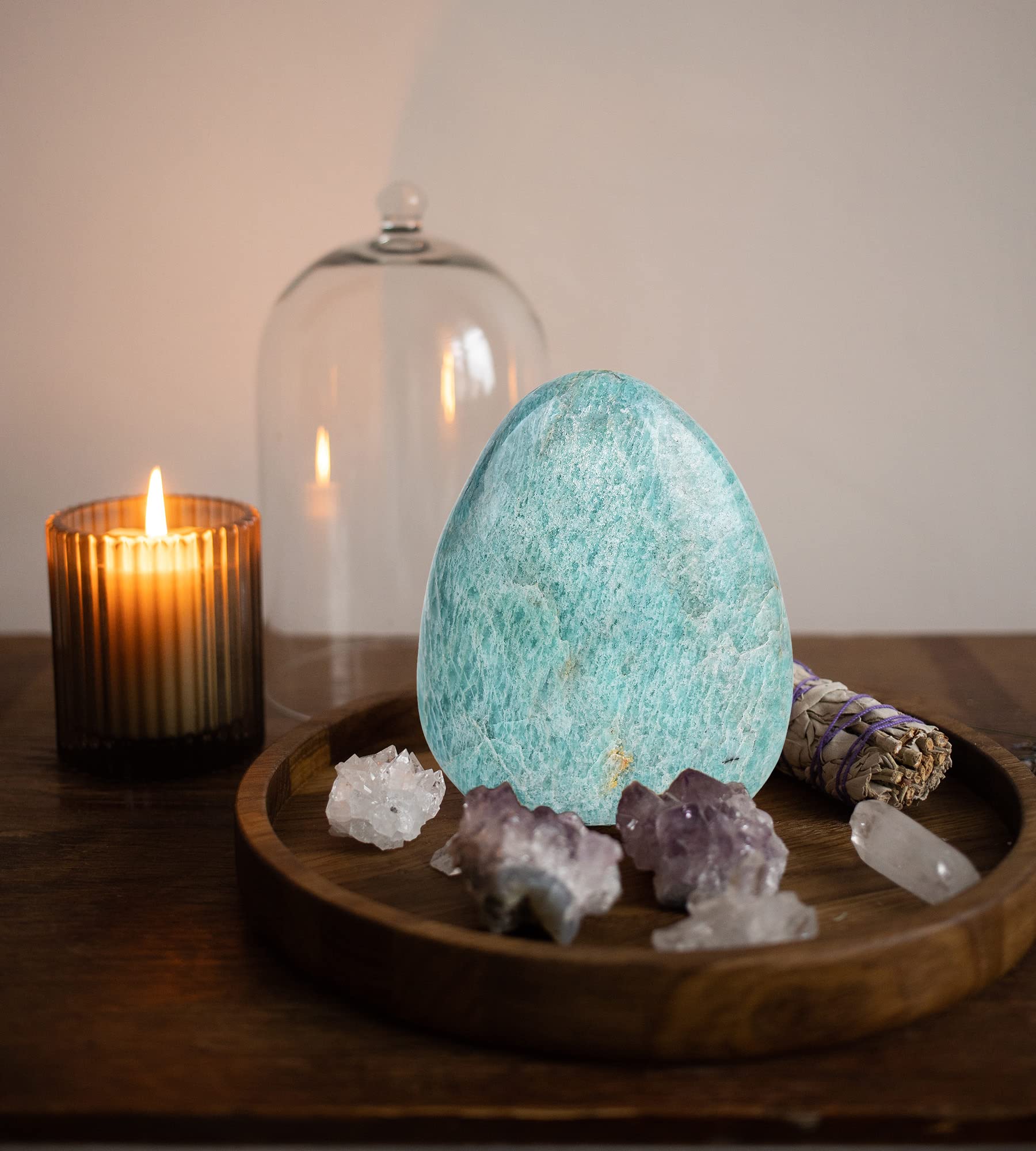 AMOYSTONE amazonite gemstone piece ideal for feng shui and gifting.