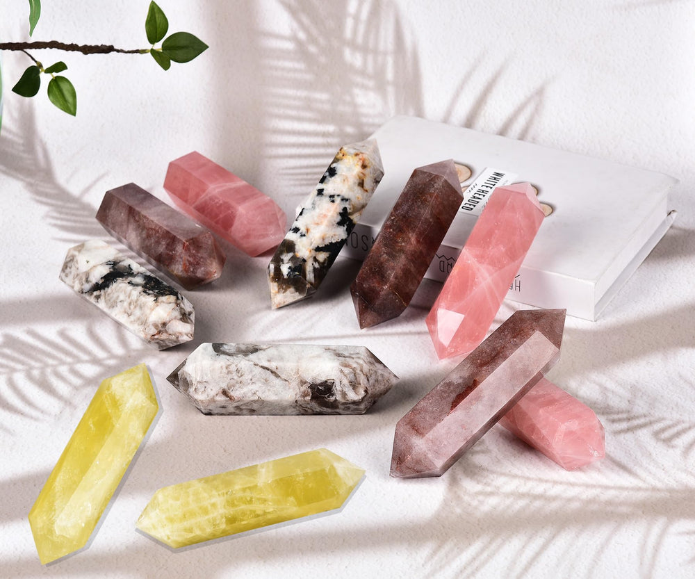 AMOYSTONE authentic quartz wand for mindful rituals and practice