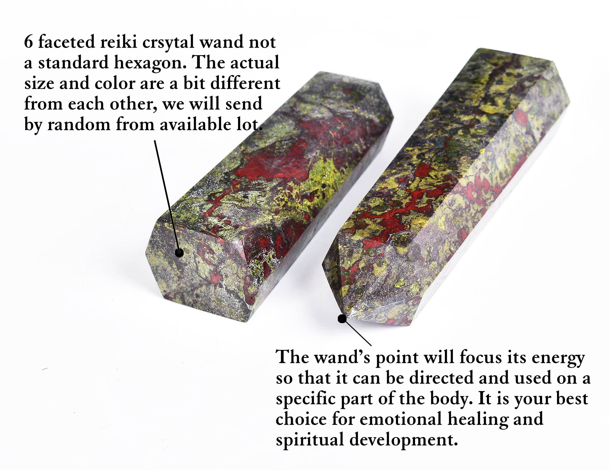 AMOYSTONE Bloodstone Obelisk energy-focus wand in chakra balancing rituals.