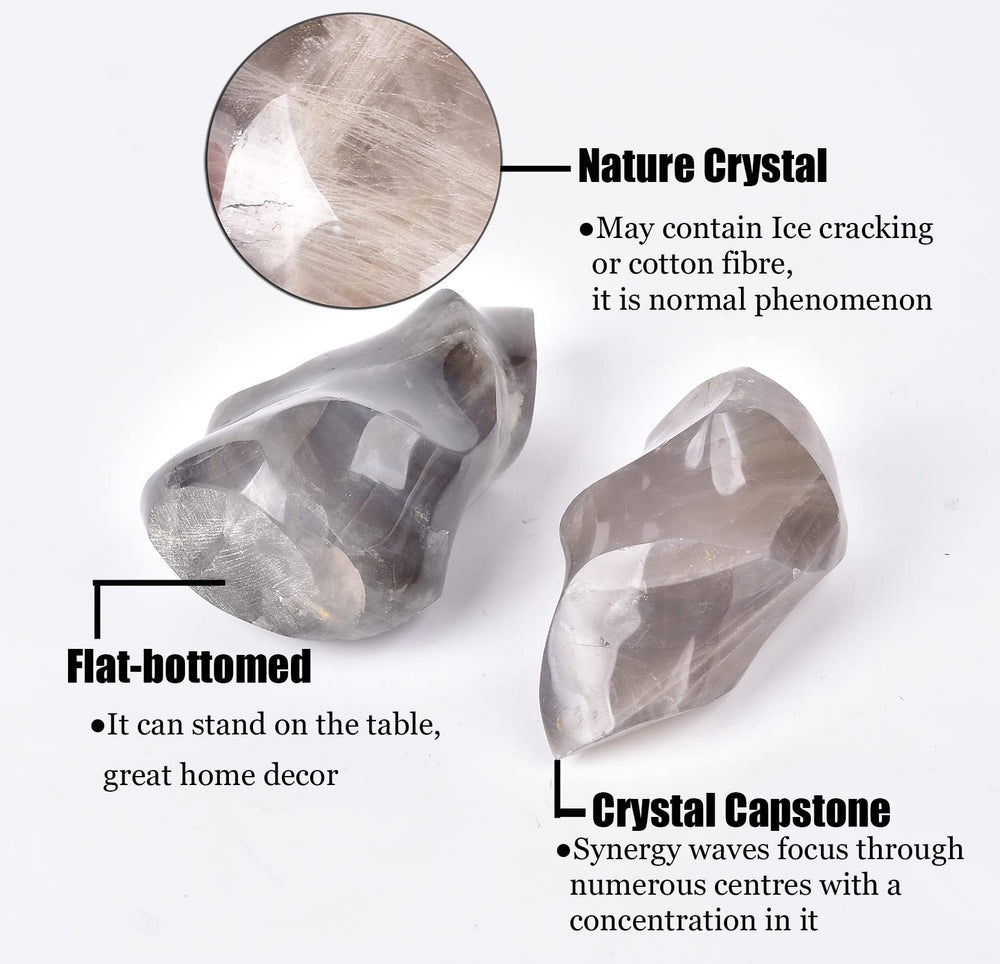 AMOYSTONE Blue Pink Quartz Energy Tower highlighting color and energy