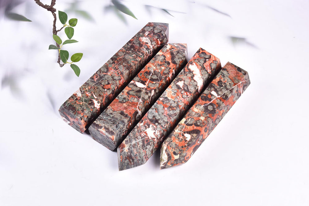 AMOYSTONE chakra-balancing obelisk balances energy flow during meditation and rituals