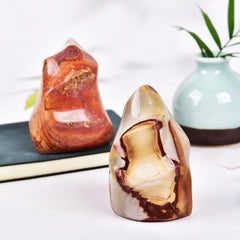 AMOYSTONE energy flame tower supports focused energy during meditation or yoga.