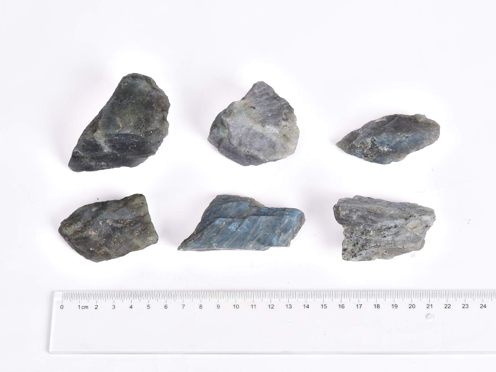 AMOYSTONE Labradorite fish tank decor safe for aquatic life.