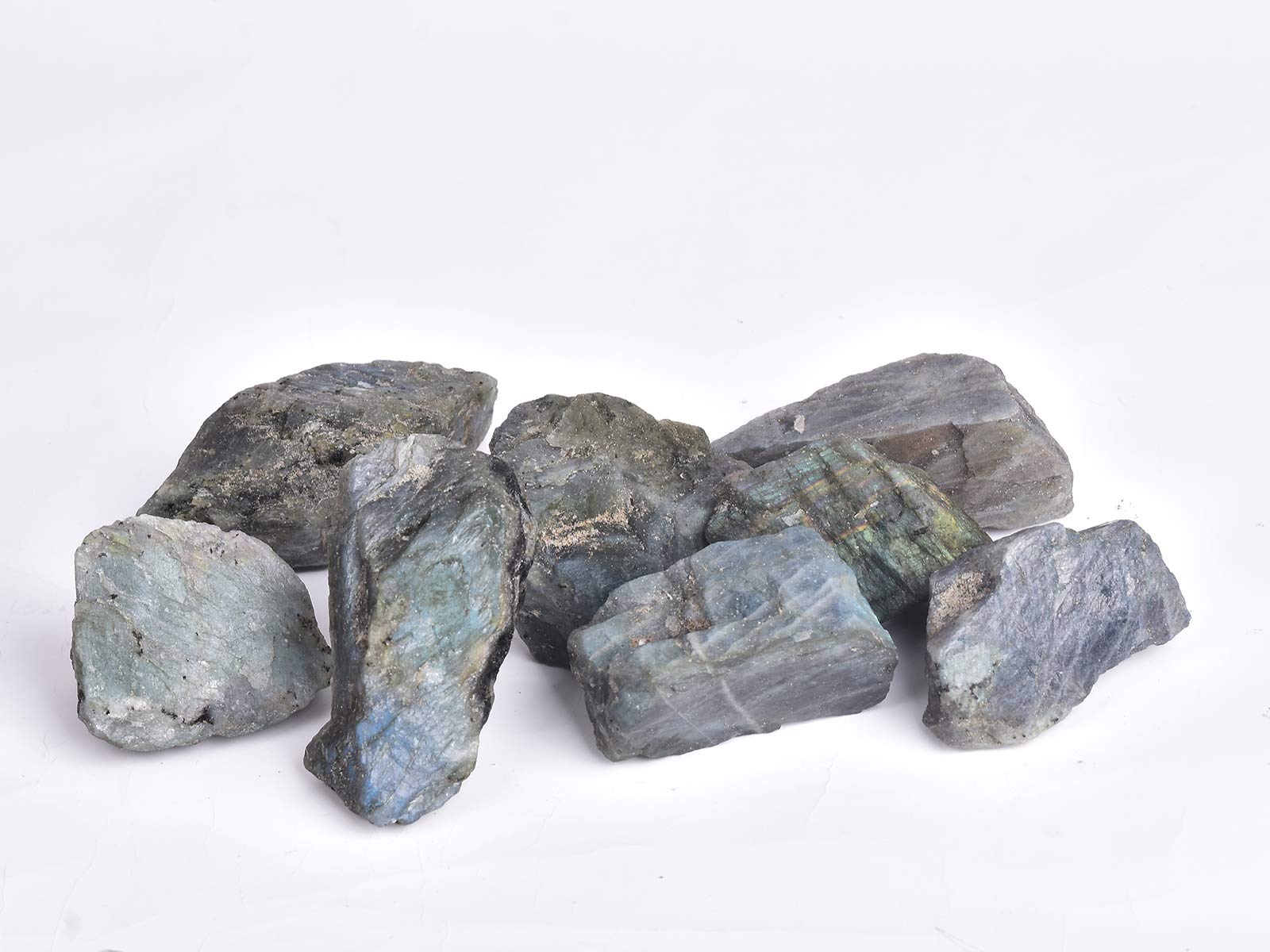 AMOYSTONE Labradorite rough closeup showing labradorescence and color