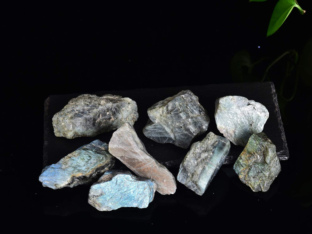 AMOYSTONE Labradorite rough natural texture with irregular surface