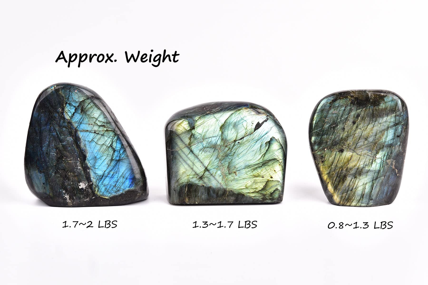 AMOYSTONE Labradorite slab edge detail reveals natural texture and base cut