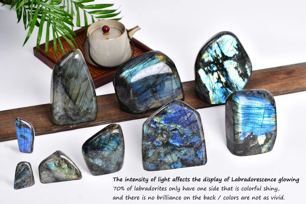 AMOYSTONE Labradorite slab gift ready packaging for crystal lovers