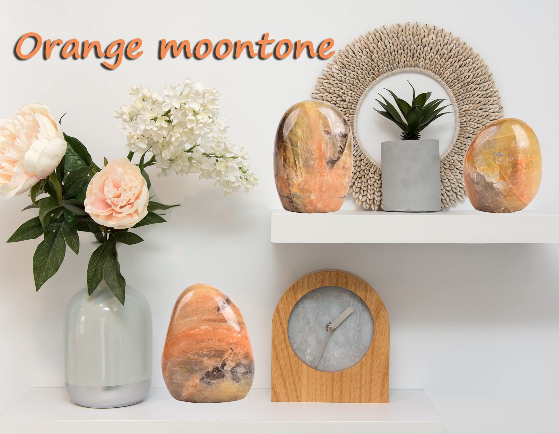 AMOYSTONE Orange Moonstone gift packaging suggested for meaningful gifting.