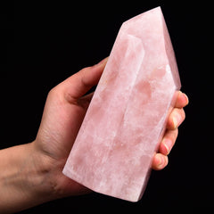 AMOYSTONE 6-faceted wand directing energy for reflection and emotional clarity