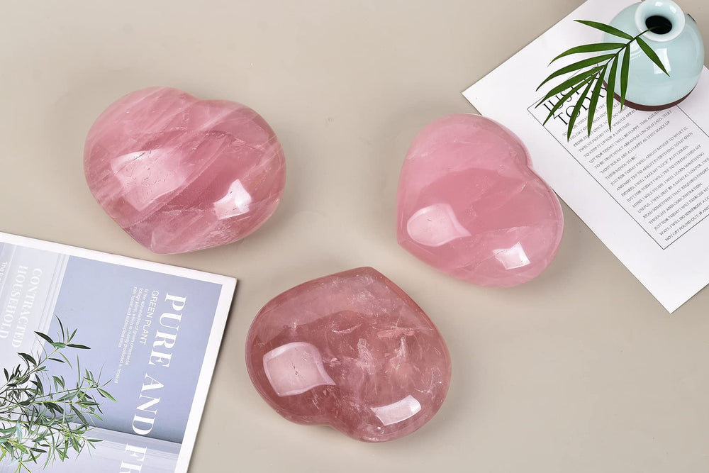 AMOYSTONE Rose Quartz Love Stone ideal as a thoughtful gift