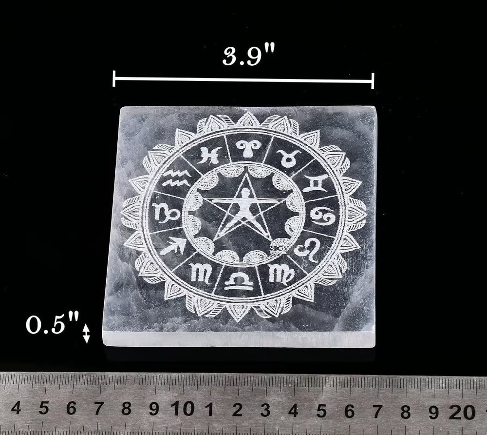 AMOYSTONE plate for jewelry and crystal charging and cleansing