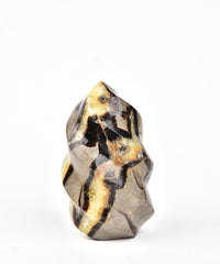 AMOYSTONE Septarian Flame Tower front view for meditation and calm focus
