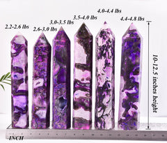AMOYSTONE six-faceted wand concentrates energy for targeted relaxation