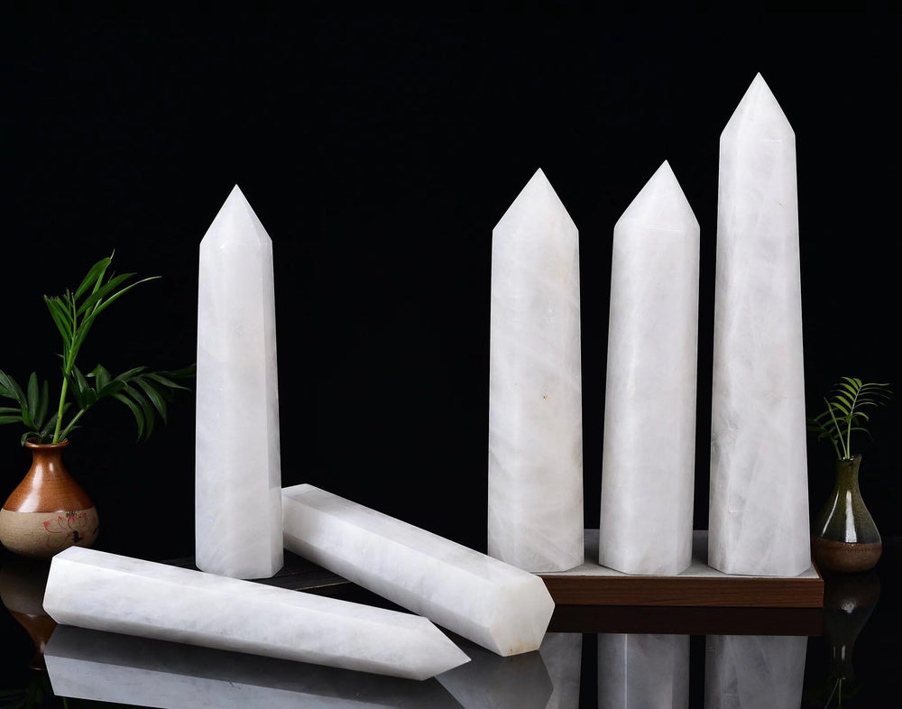 AMOYSTONE wand placed on desk for calm focus and ambiance