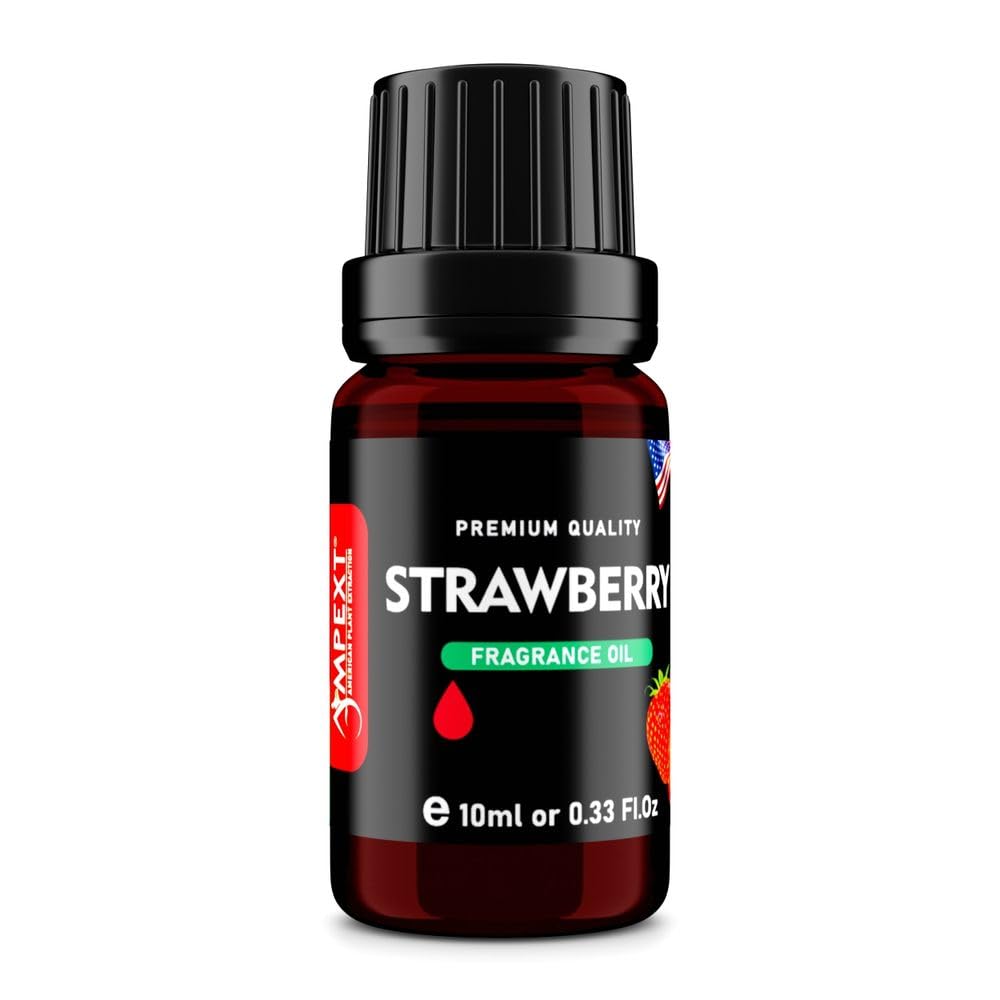 AMPEXT Strawberry fragrance oil ideal for candle making with lasting aroma.