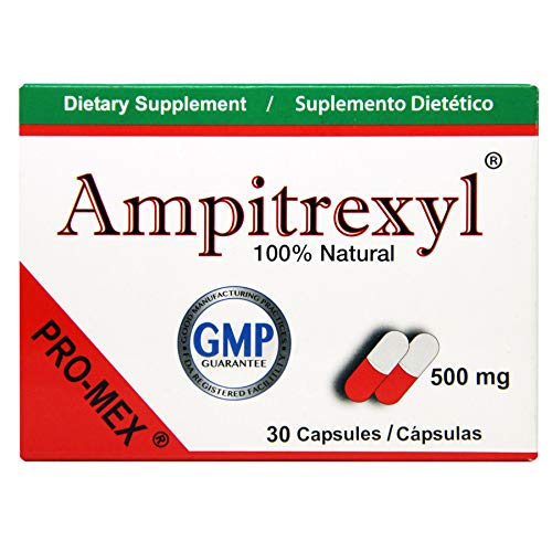 Ampitrexyl capsules close-up, easy daily supplement for wellness.