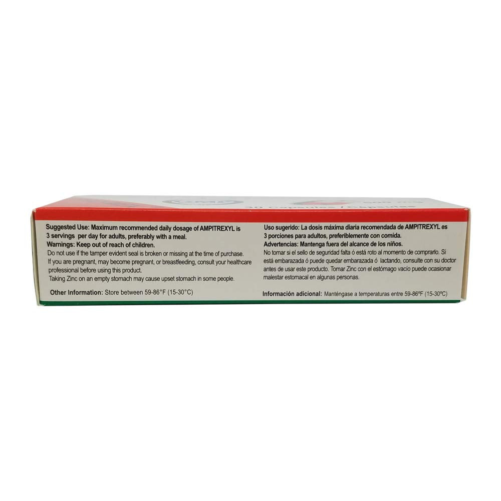 Ampitrexyl Plus ingredients featuring elderberry and echinacea