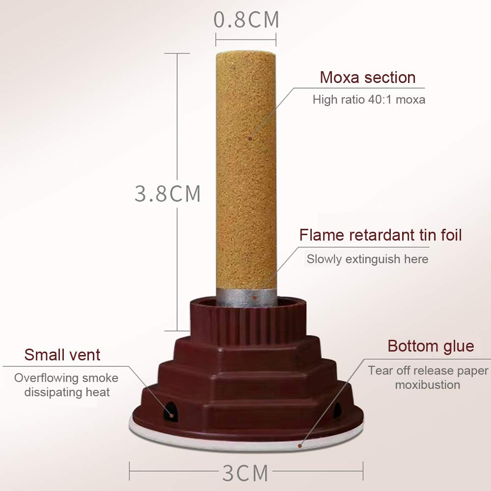 AMTOOCH Moxa sticks vented base bottom shown for skin friendly heat dissipation.