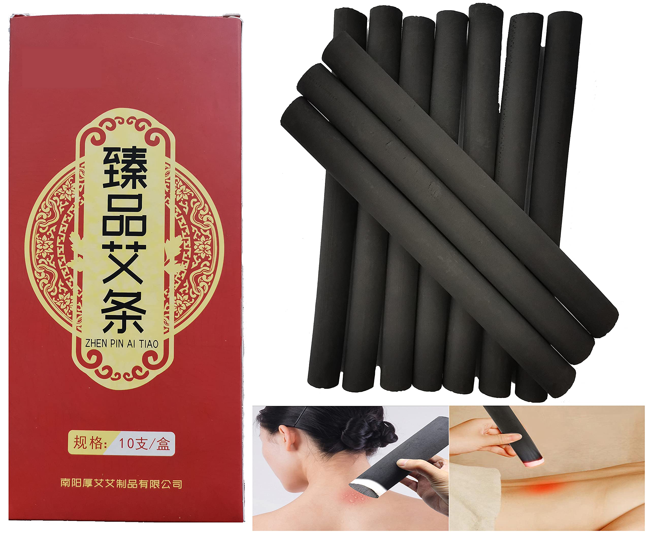 AMTOOCH smokeless moxa stick lit for a smooth, smoke-free heat experience.