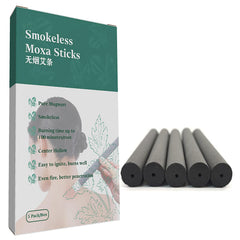 AMTOOCH Smokeless Moxa Sticks close-up reveals pure mugwort composition.