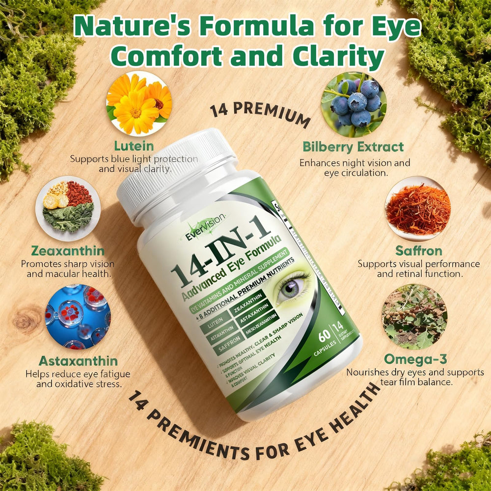 AMUA Evervision softgel capsules close-up highlighting easy-to-swallow design