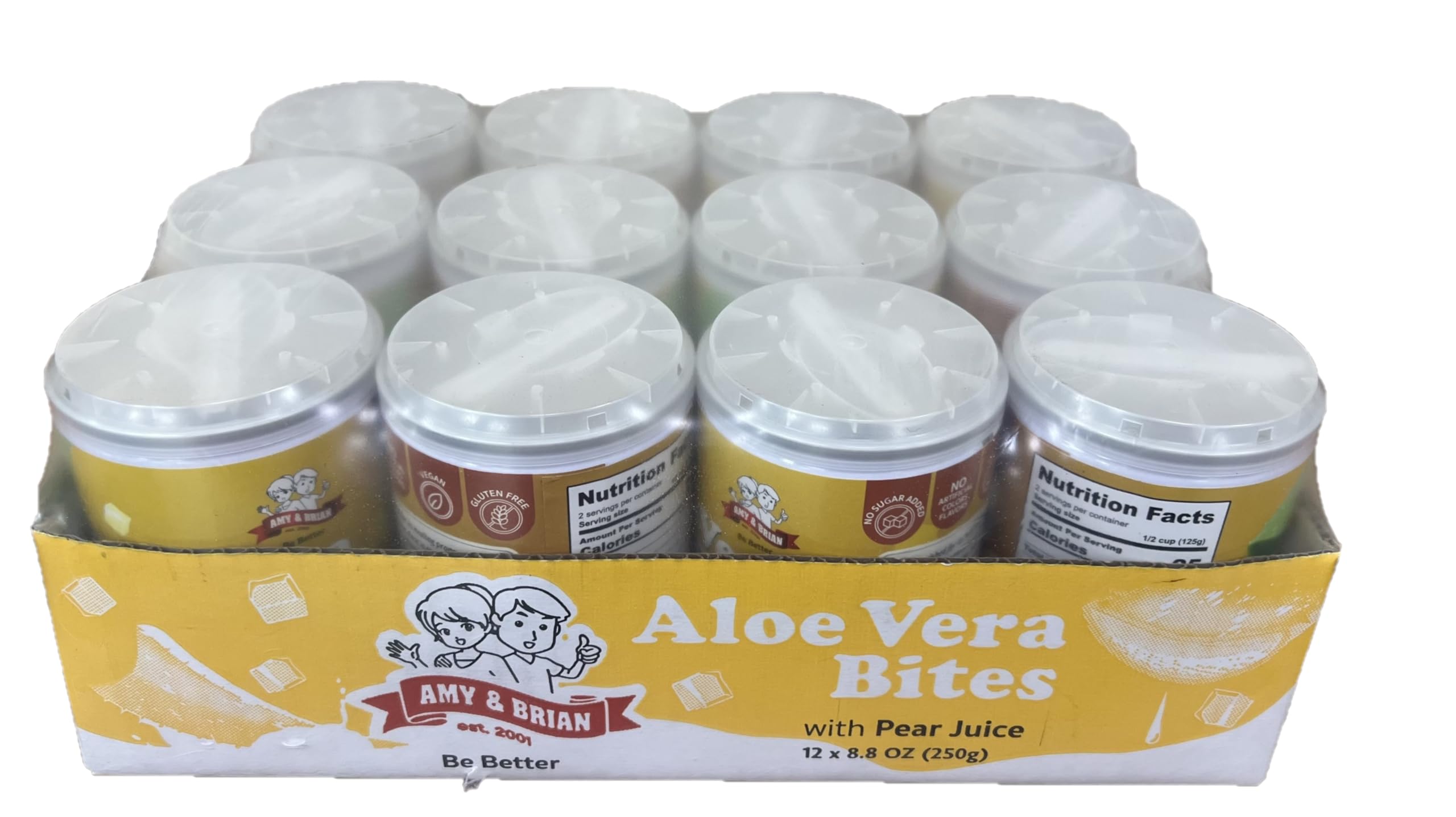 Amy & Brian Aloe Vera Bites Pear Juice variation with a crisp fruit finish.