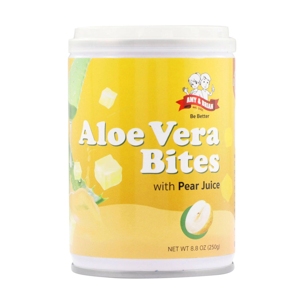 Amy & Brian Aloe Vera Bites stirred into smoothies for extra chew.