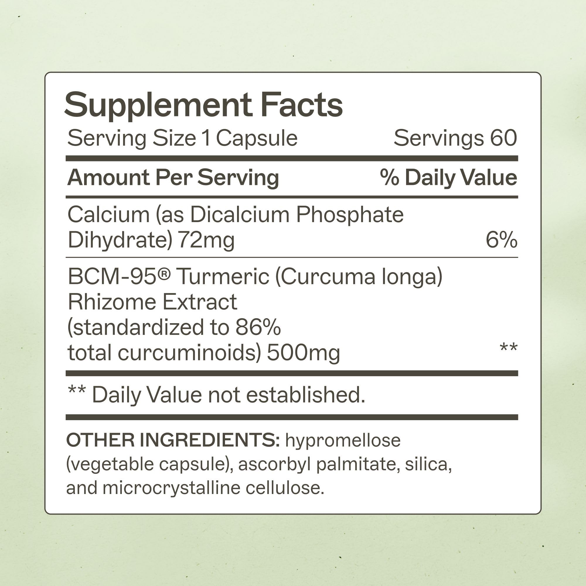 Amy Myers MD Curcumin Super Soluble bottle side showing capsule design for easy swallowing and daily use