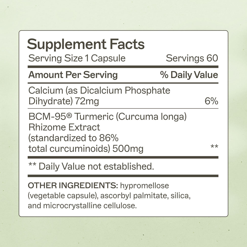 Amy Myers MD Curcumin Super Soluble bottle side showing capsule design for easy swallowing and daily use