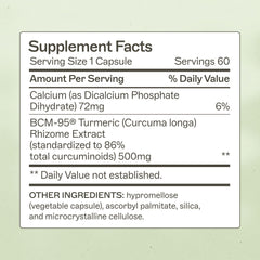 Amy Myers MD Curcumin Super Soluble bottle side showing capsule design for easy swallowing and daily use