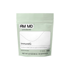 Amy Myers MD ImmuneIG dairy-free colostrum powder in a tub for digestive support