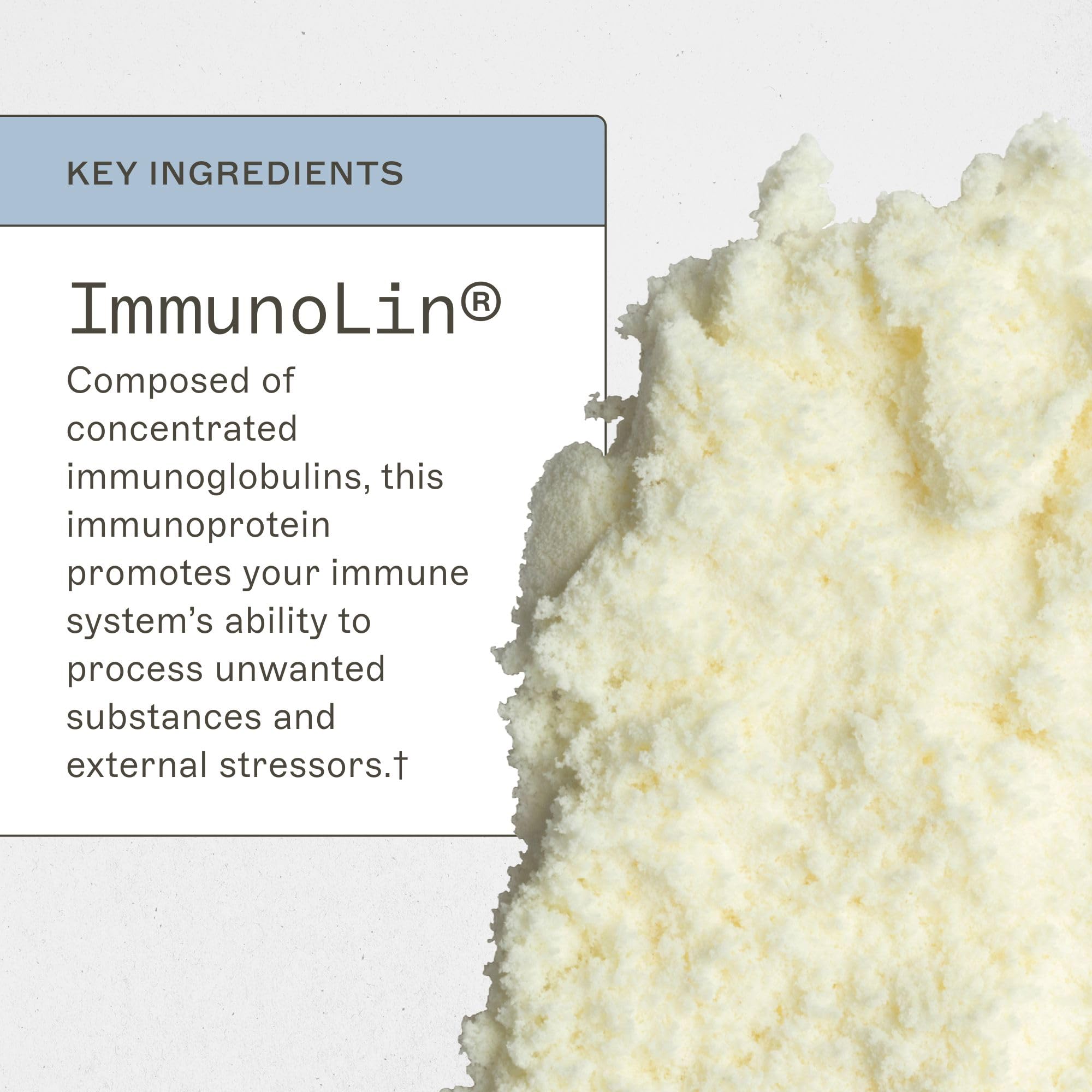 Amy Myers MD ImmuneIG label highlighting GMP quality and dairy-free formula