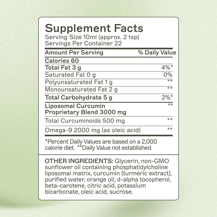 Amy Myers MD Liposomal Curcumin dropper portion ready for daily use supporting wellness