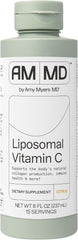 Amy Myers MD liposomal vitamin C bottle shows high-absorption formula for daily immune support.