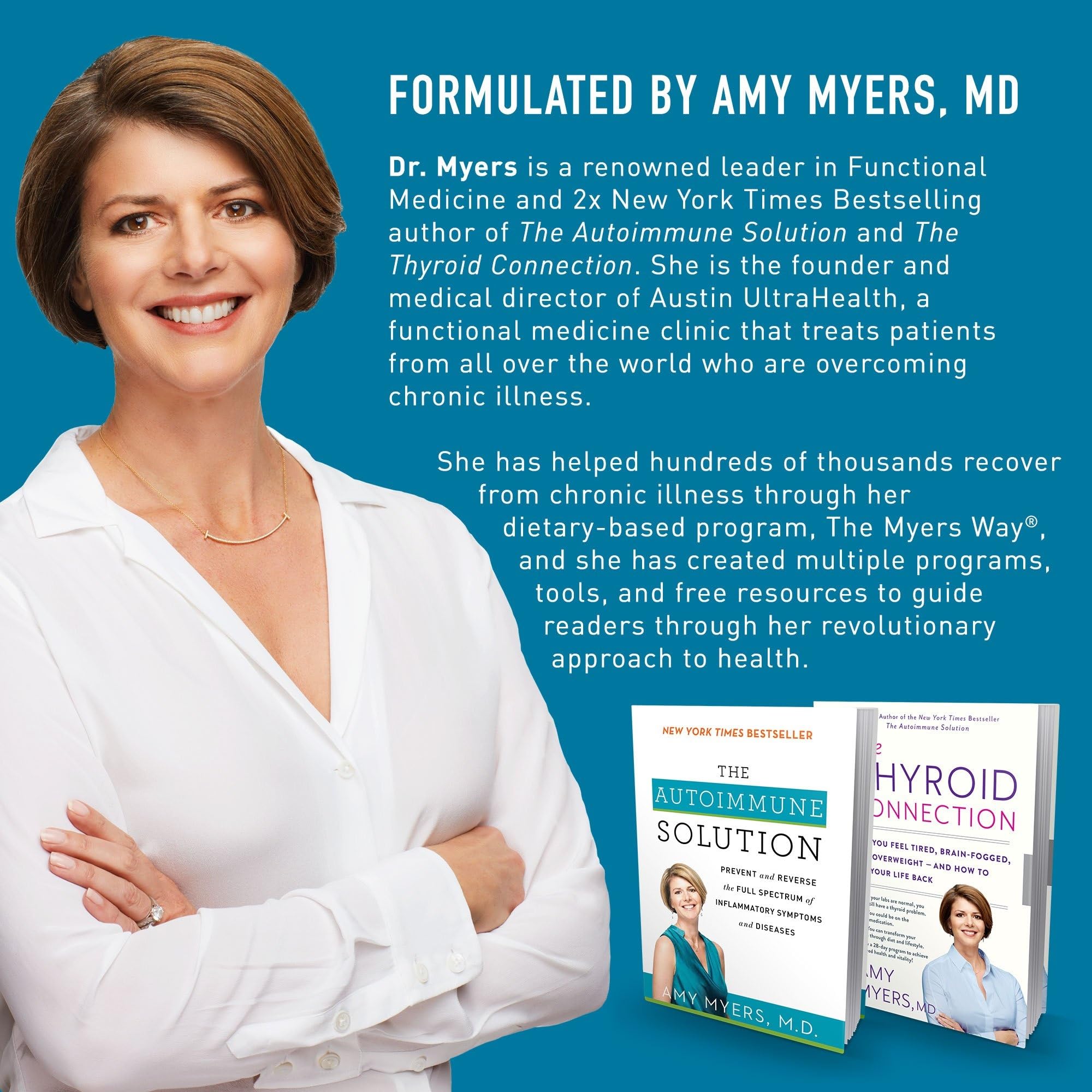 Packaging image of Amy Myers MD liposomal vitamin C with GMP-aligned quality.