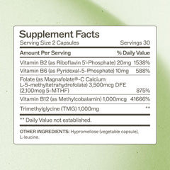 Amy Myers MD Methylation Support pill pack showing bioavailable B vitamins for energy balance.