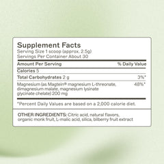 Scoop of NeuroCalm Mag being poured into water for easy daily mixing.