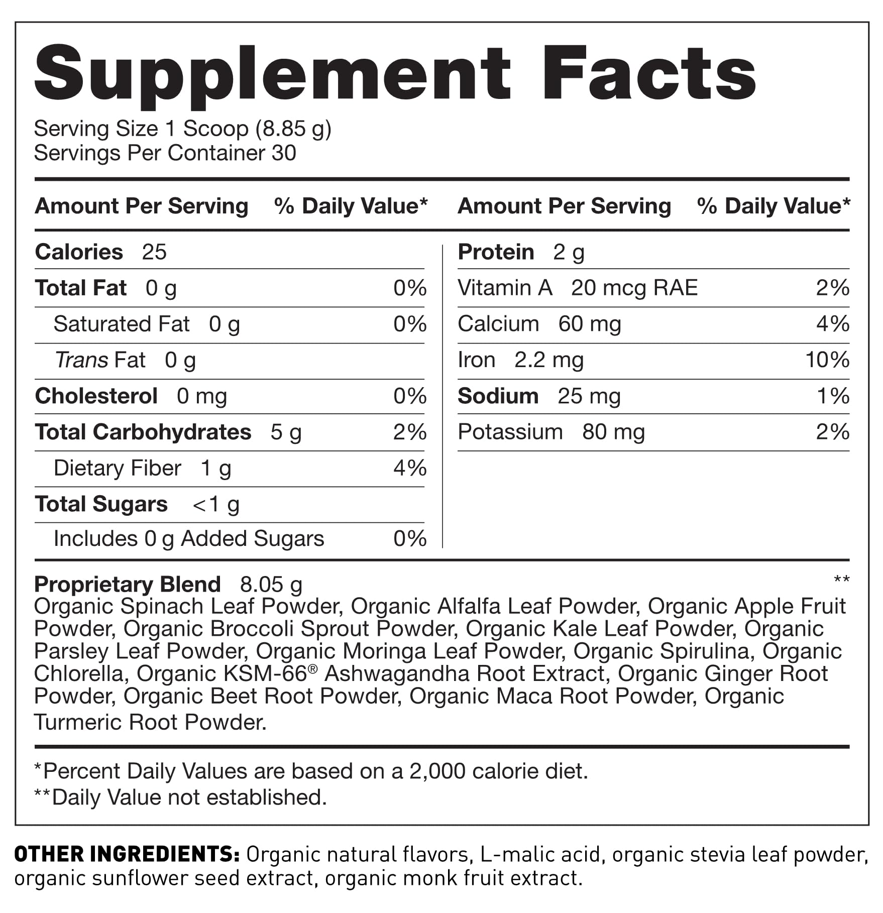 Amy Myers MD Organic Superfoods Kit bag with scoop enables easy, measured daily servings.