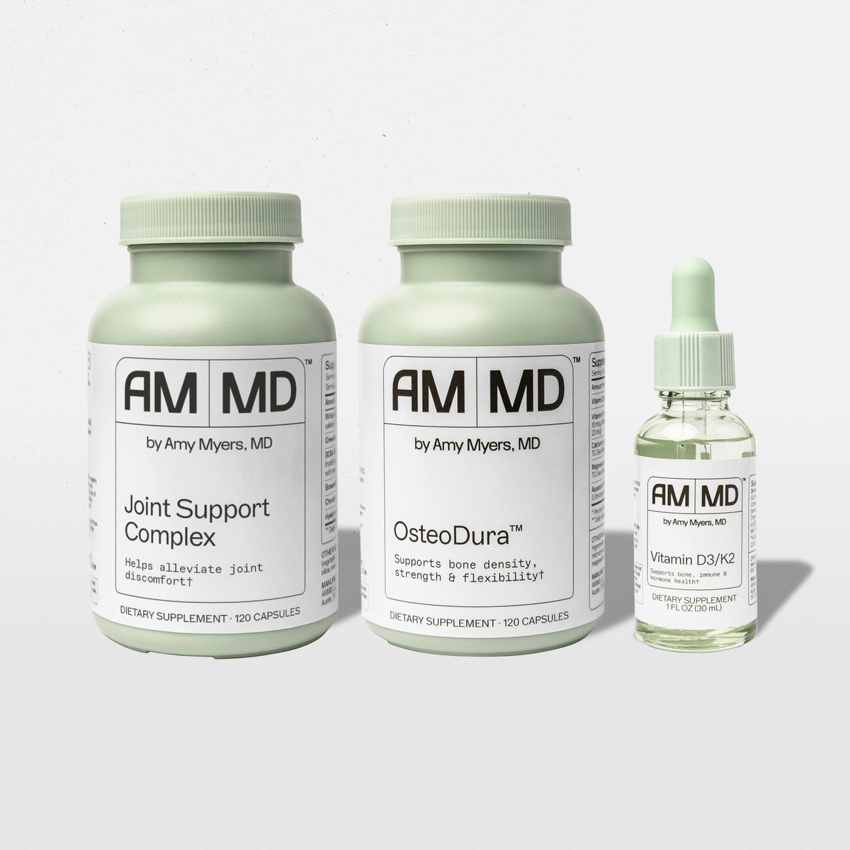 Amy Myers MD OsteoDura bottle pour supports bone density and flexibility
