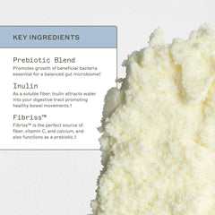 Amy Myers MD Prebiotic Fiber Powder gluten-free label highlights allergen-friendly, dairy-free nutrition.